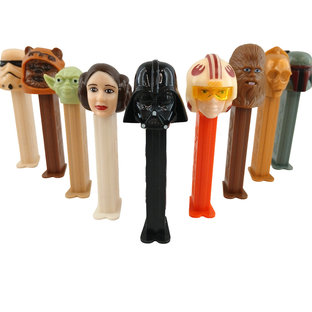 Star Wars PEZ Dispenser Lot of 9 – Darth Vader, Yoda, Chewbacca & More – Tested